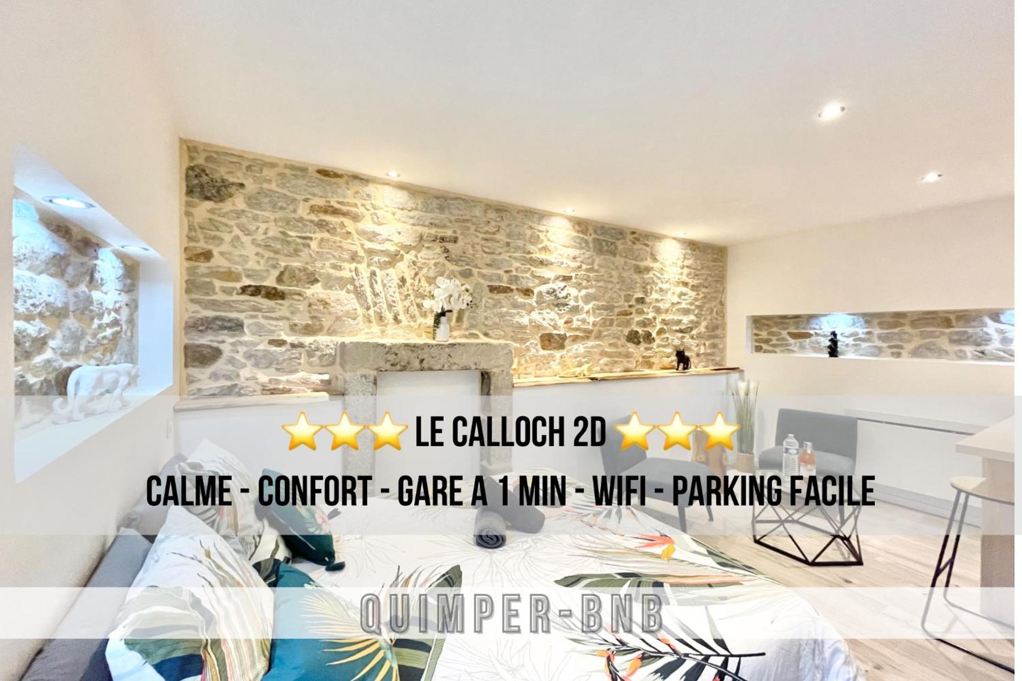 Le Calloch 2D - Studio 4 Etoiles - Quartier Gare - Wifi - Netflix Quimper Eksteriør bilde